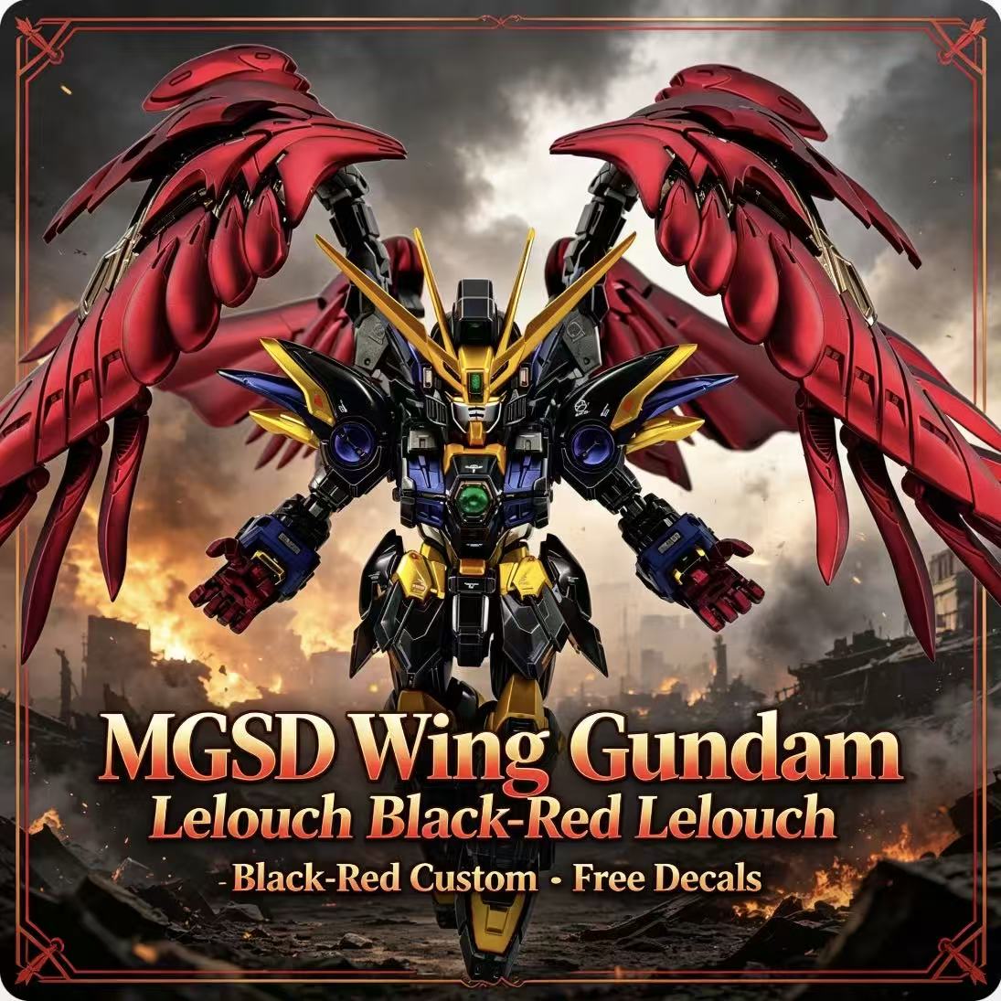 Model Kit Code Geass - MGSD Wing Lelouch Color Scheme Airbrush