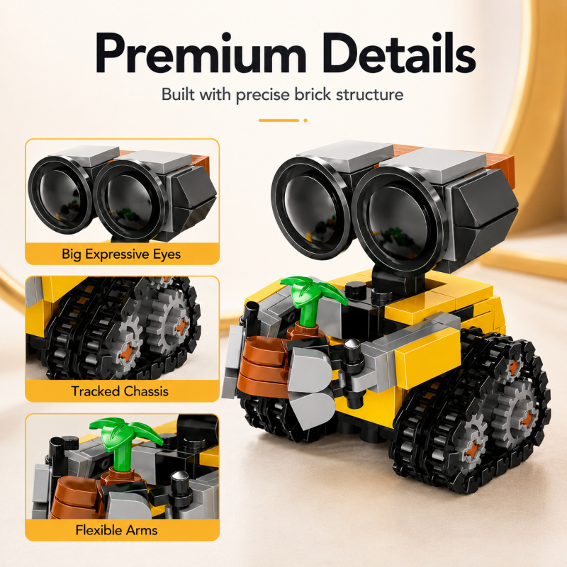Mini Robot Building Blocks Set - огляд і ціна Model Kit Lego