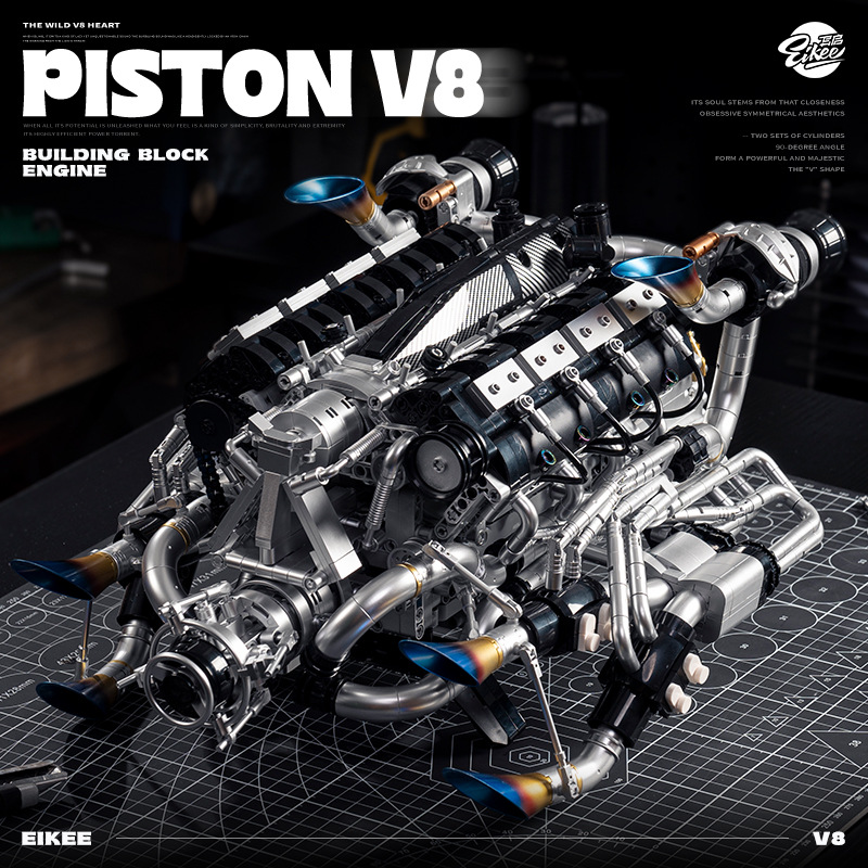 Technical Supercar V8 Engine B - огляд і ціна Model Kit Lego