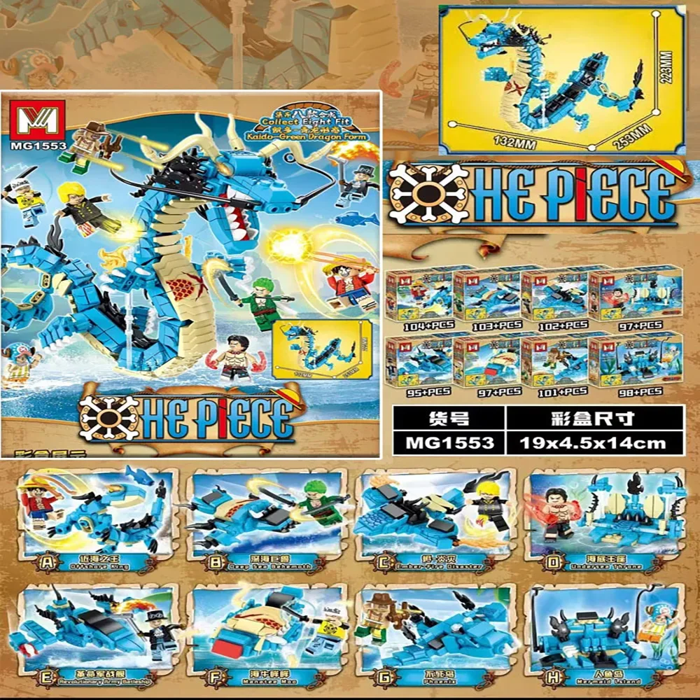 8in1 One Piece Building Blocks - огляд і ціна Model Kit Lego