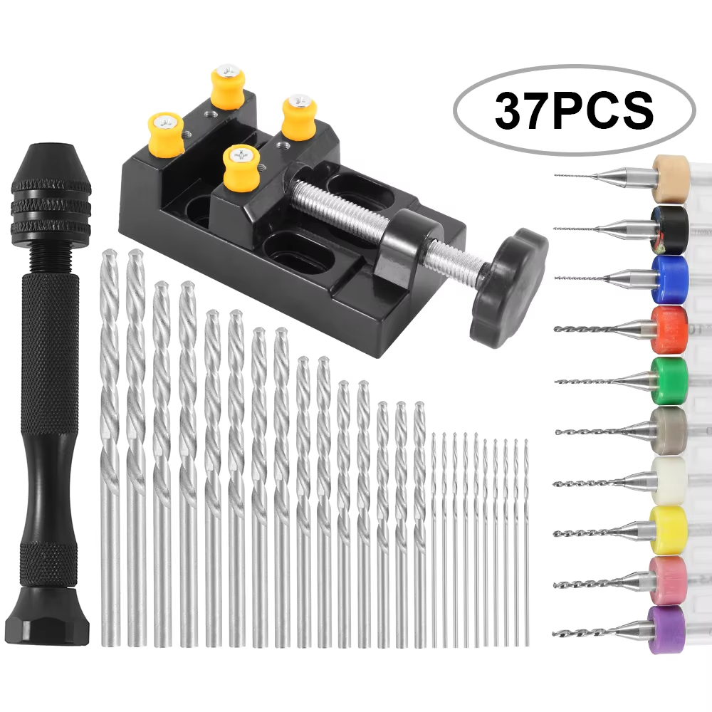 37Pcs Portable Hand Twist Dril - огляд і ціна Pin Vice Micro