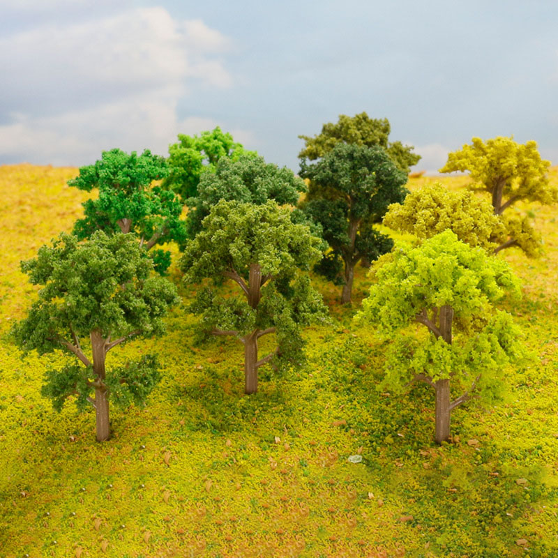10pcs 5.5CM Trees Model Train  - огляд і ціна Model Kit Locomotive