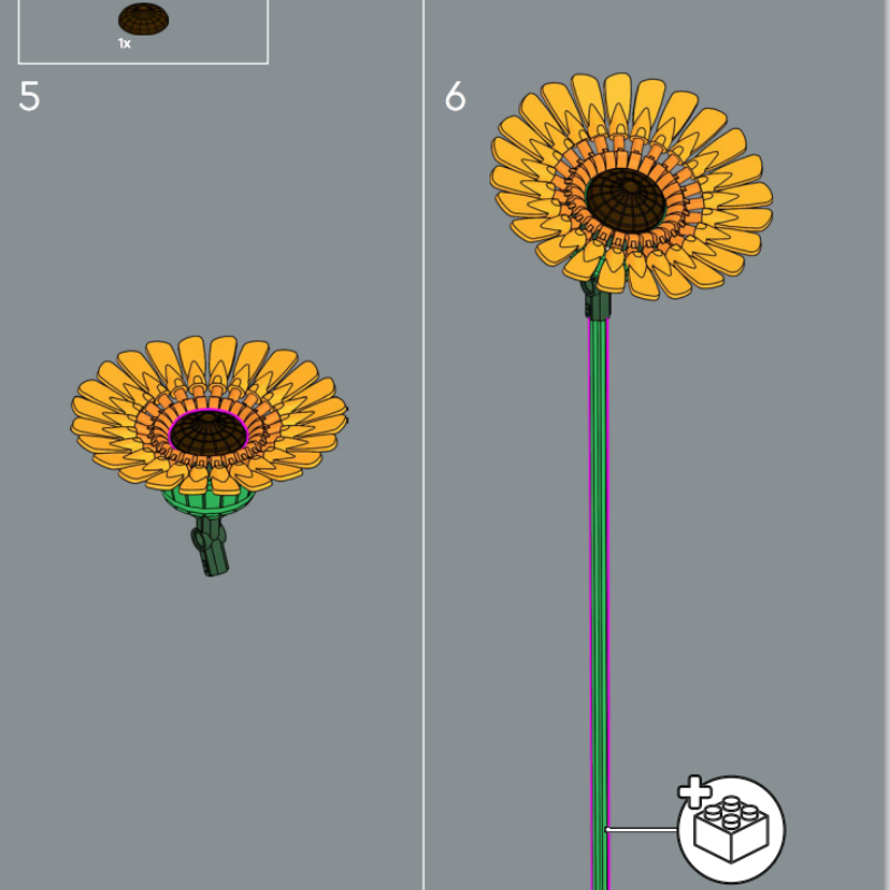 Lush Bouquet Building Blocks S - огляд і ціна Model Kit Lego
